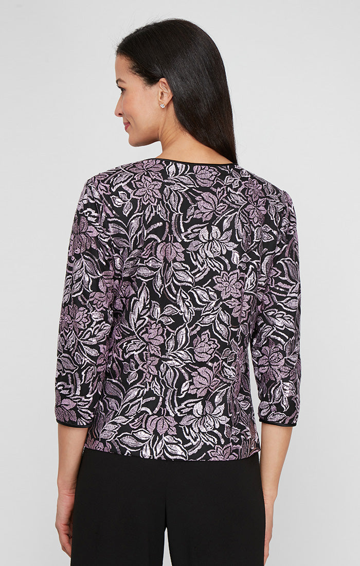 Top Formal Top Twinset Jacket Black Purple