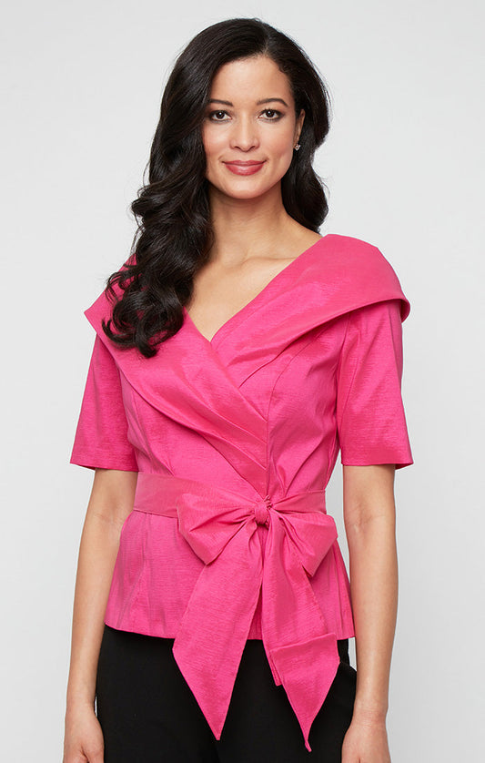 Top Formal Top Mother of the Bride Blouse Fuchsia