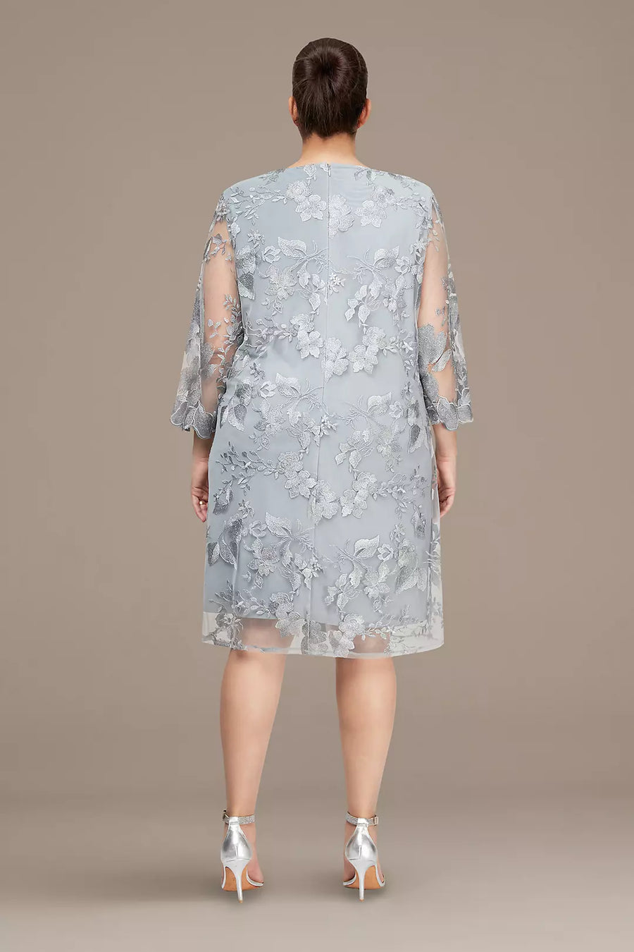 فستان رسمي قصير بمقاس كبير من Alex Evenings AE84122202