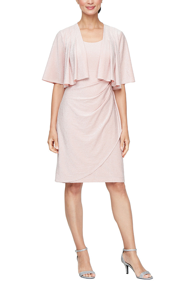 Cocktail Dresses Fitted Short Cocktail Dress Blush