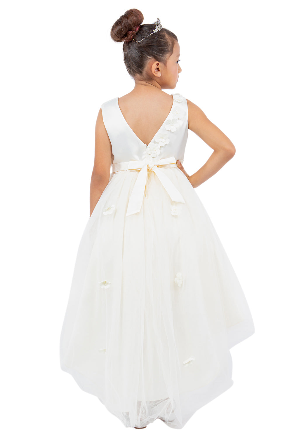 Flower Girl Dresses High Low A Line Flower Girl Dress Ivory