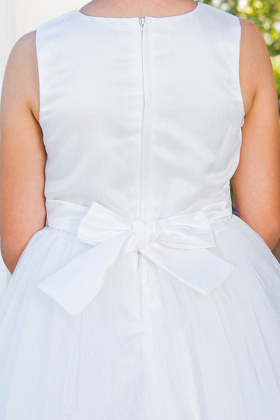 Flower Girl Dresses Short Sequin Floral Flower Girl Dress White