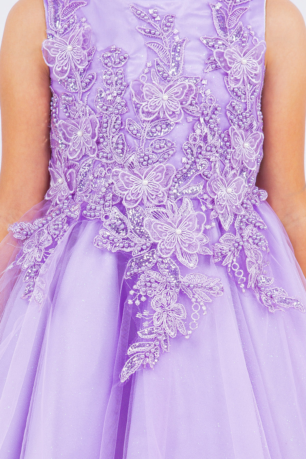 Flower Girl Dresses Short Applique Flower Girl Dresses Lilac