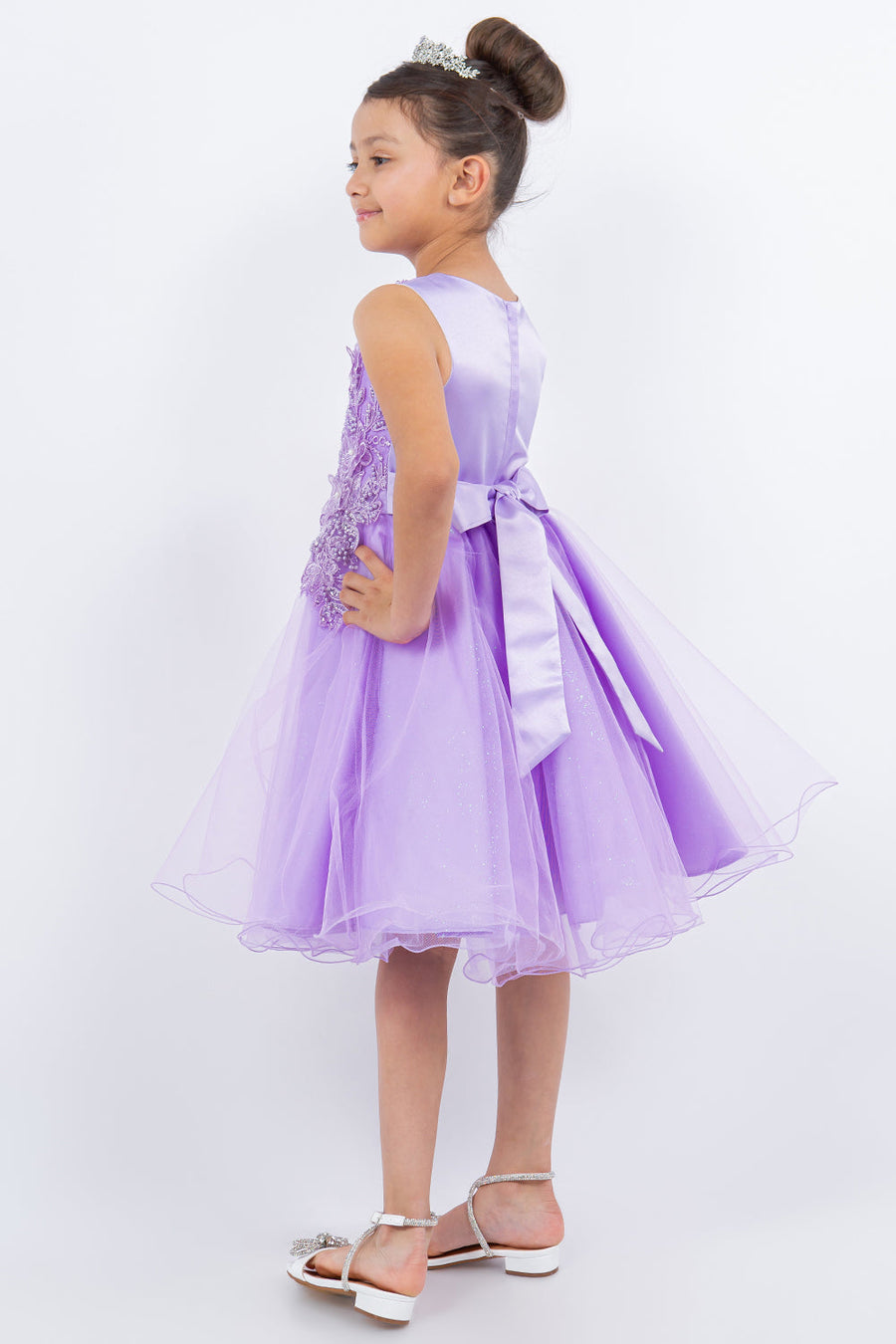 Flower Girl Dresses Short Applique Flower Girl Dresses Lilac