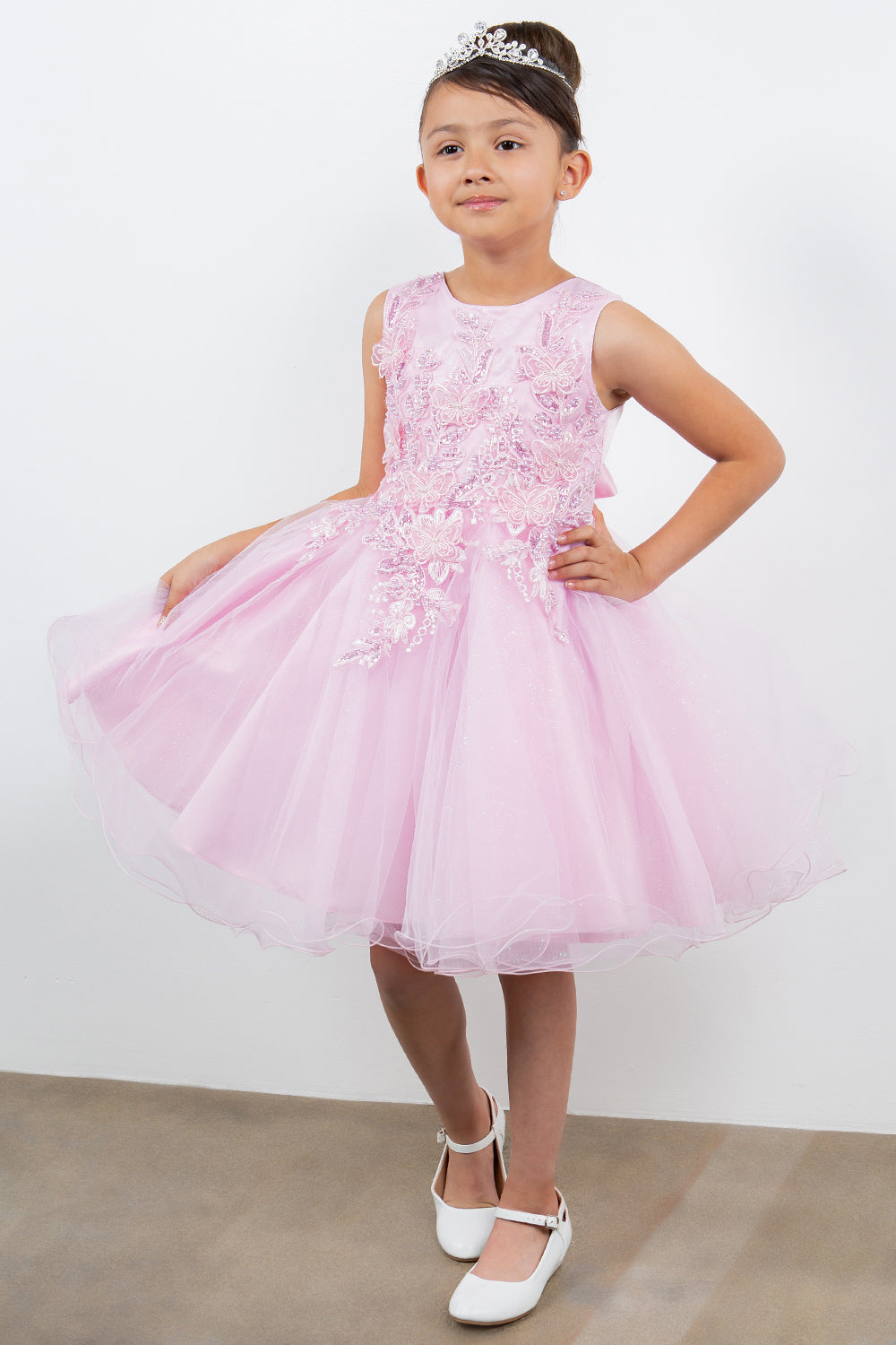 Flower Girl Dresses Short Applique Flower Girl Dresses Pink