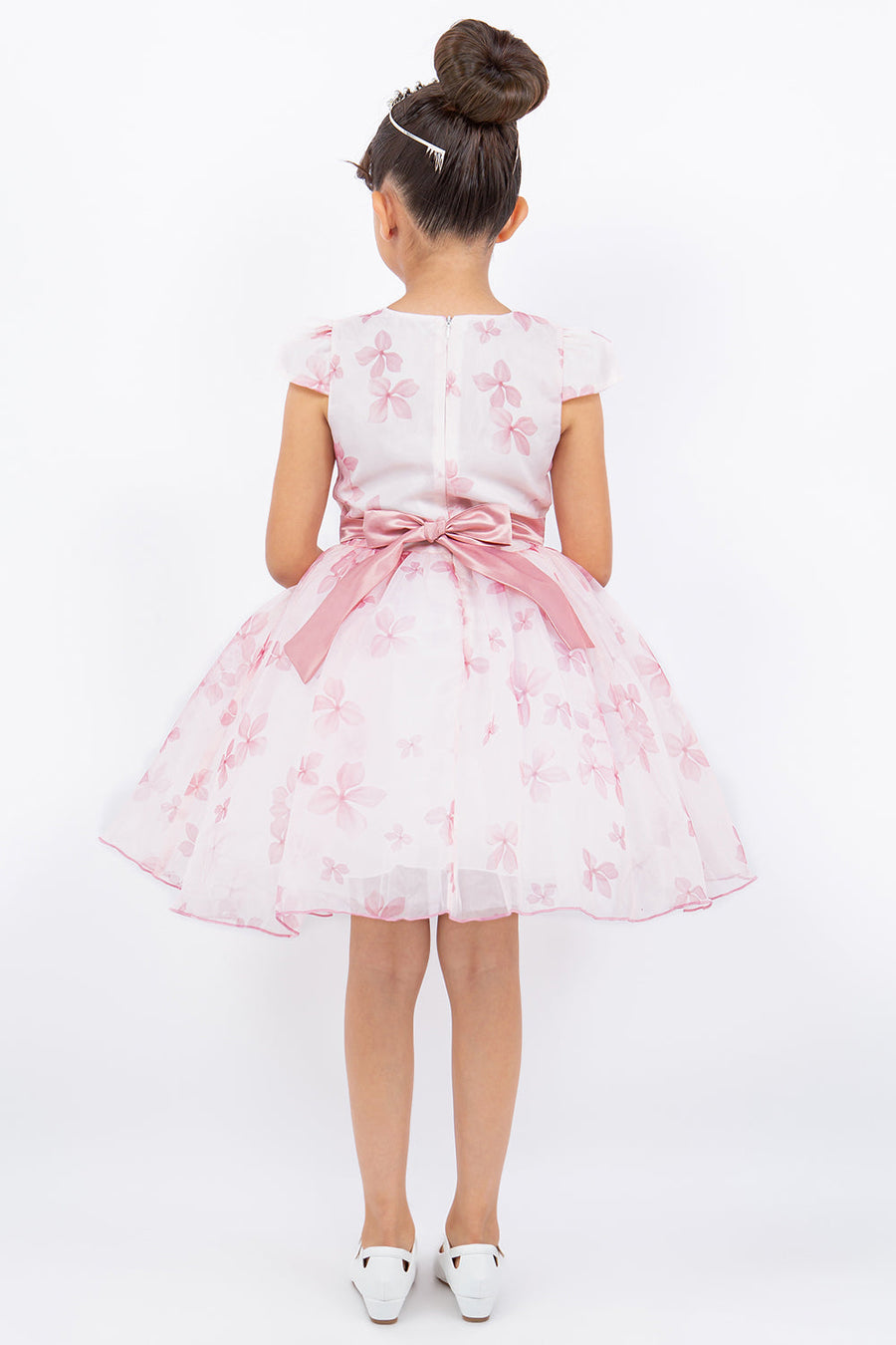 Flower Girl Dresses Short Printed A Line Flower Girl Dress Rose