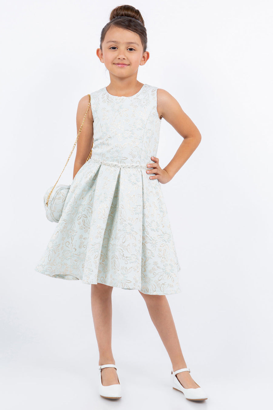 Flower Girl Dresses A Line Printed Short Flower Girl Dress Blue