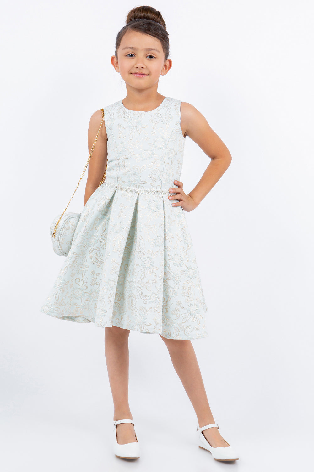 Flower Girl Dresses A Line Printed Short Flower Girl Dress Blue
