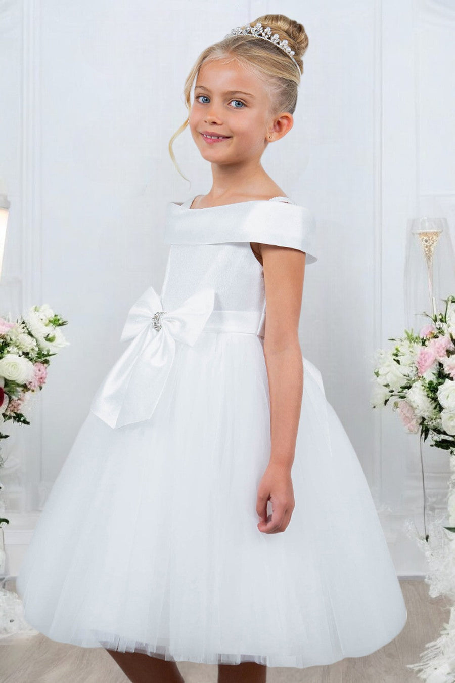 Flower Girl Dresses Flower Girl A Line Short Dress White