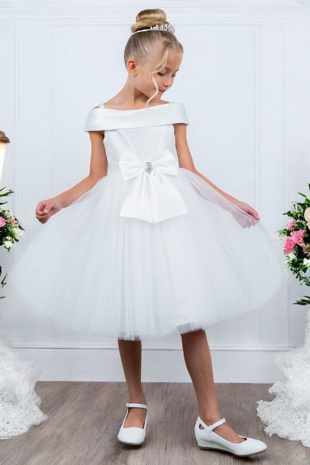 Flower Girl Dresses Flower Girl A Line Short Dress White