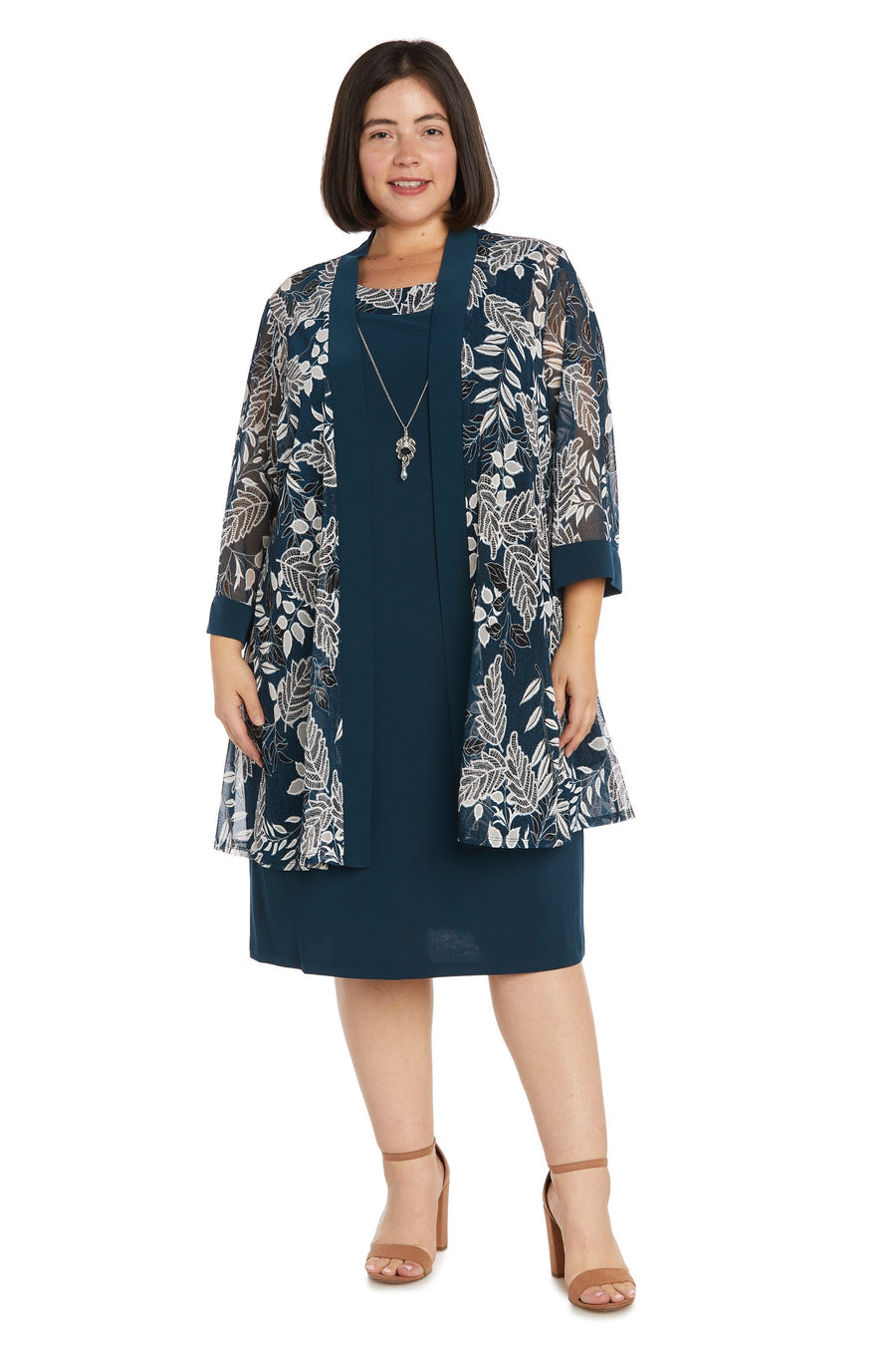 Plus Size Dresses Short Metallic Plus Size Dress Teal