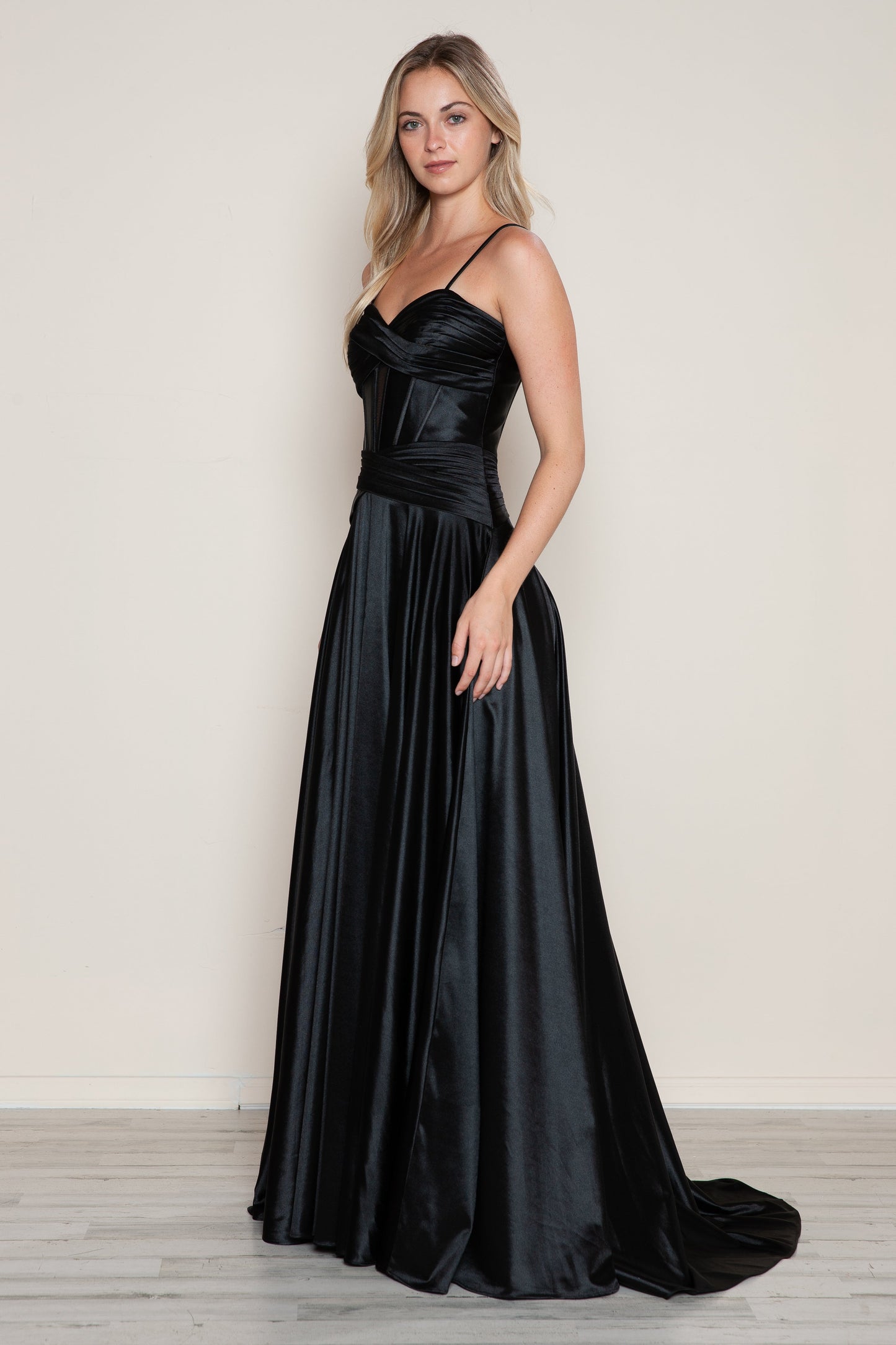 Prom Dresses Prom Long Formal A Line Corset Dress Black