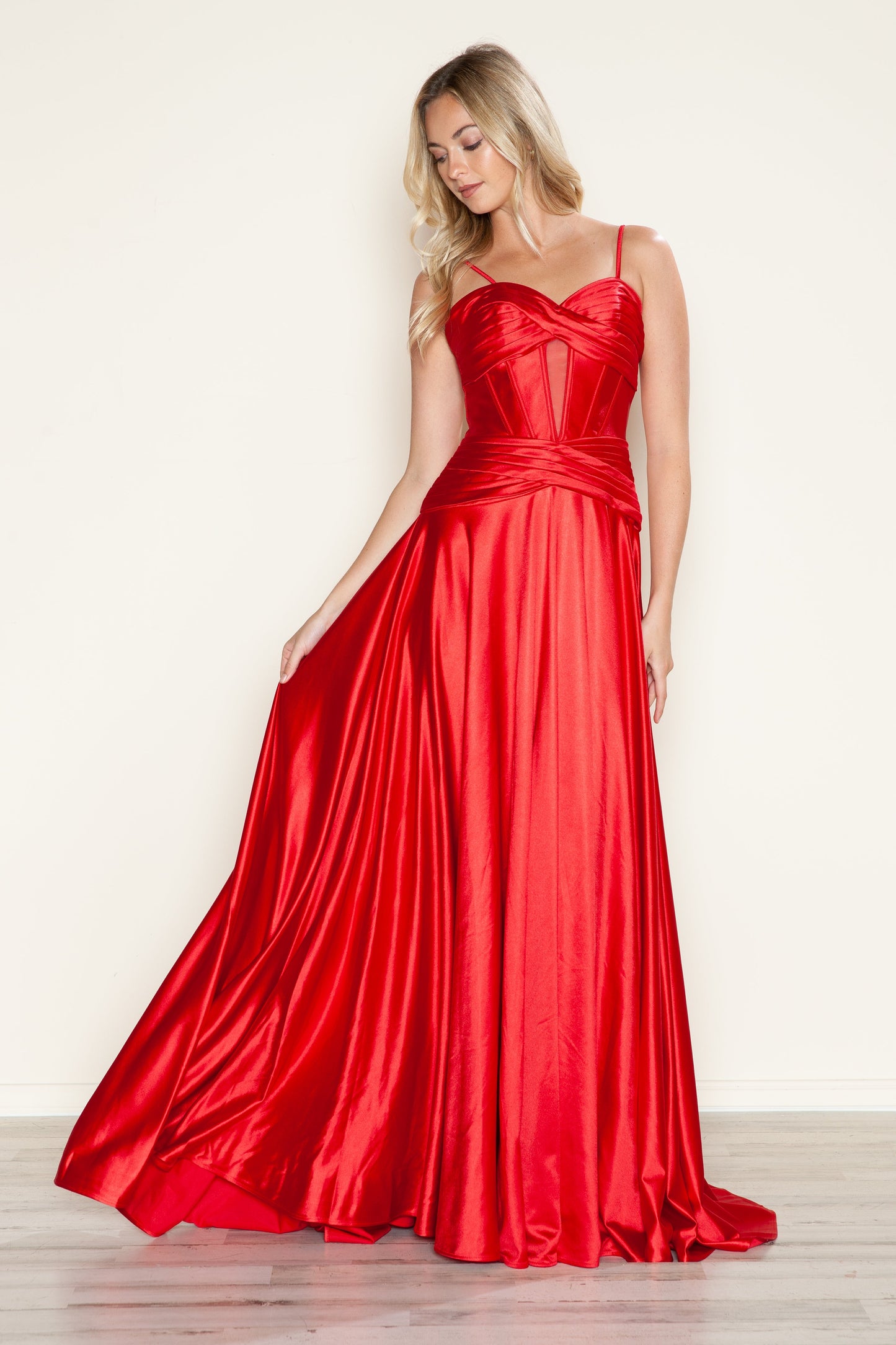 Prom Dresses Prom Long Formal A Line Corset Dress Red