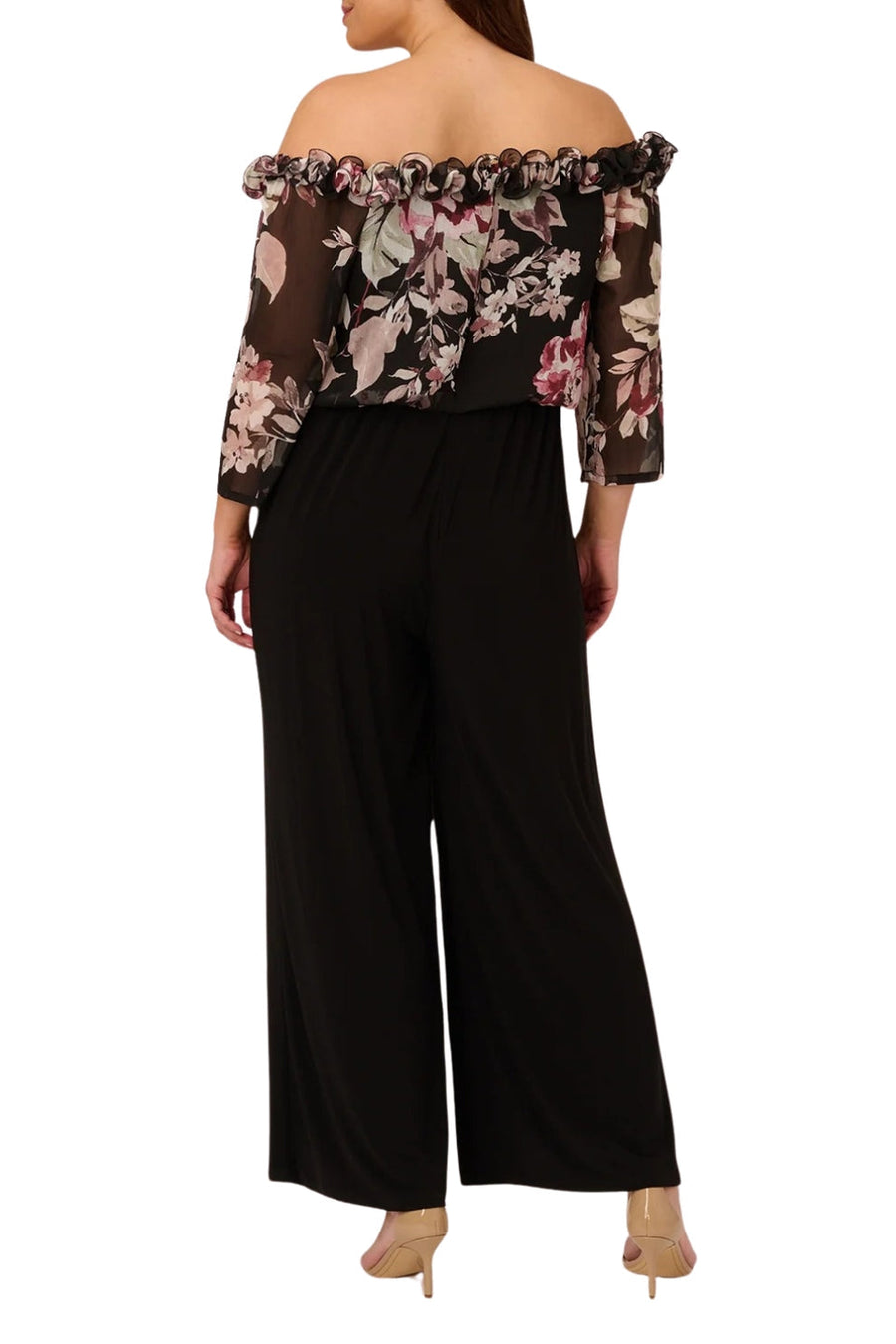 Jumpsuit Long Plus Size Formal Jumpsuit Black Multi
