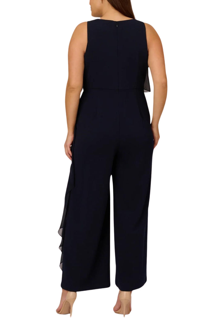 Plus Size Dresses Plus Size Long Formal Wide Leg Jumpsuit Midnight