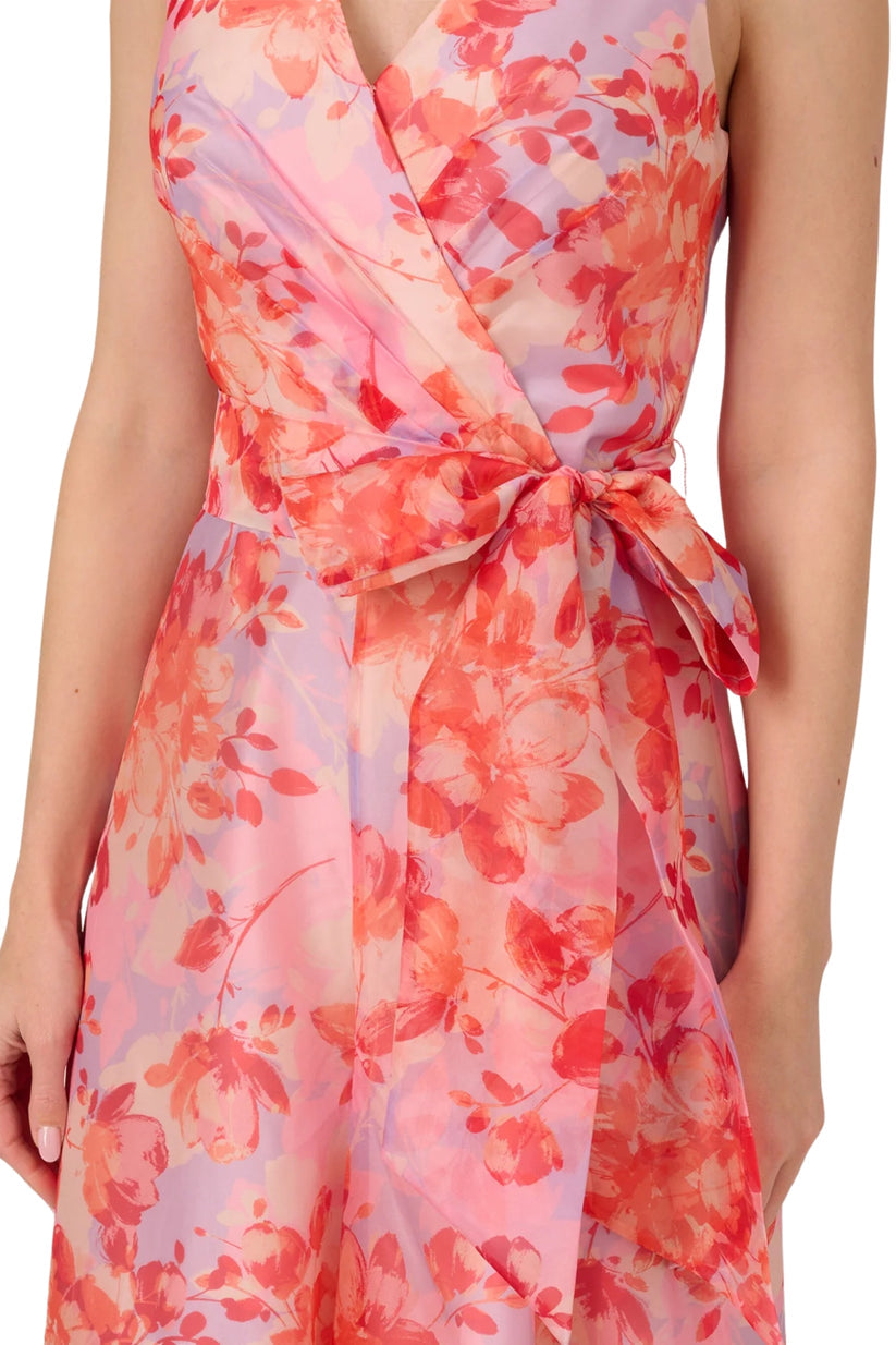 Jumpsuit Long Floral Formal Wide Leg Jumpsuit Peri Coral Multi