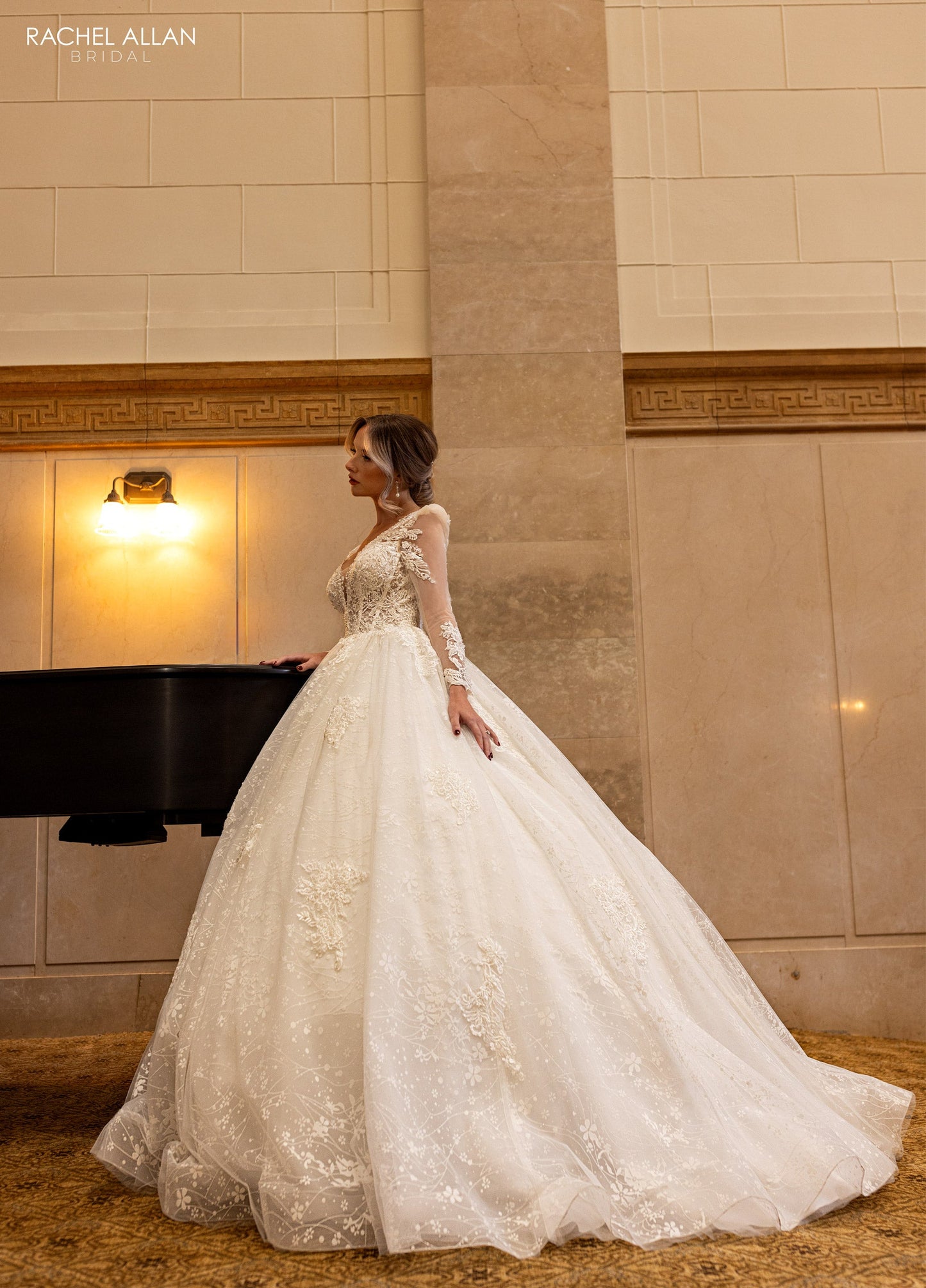 Wedding Dresses Long Glitter Beaded Lace Wedding Dress Ivory Nude