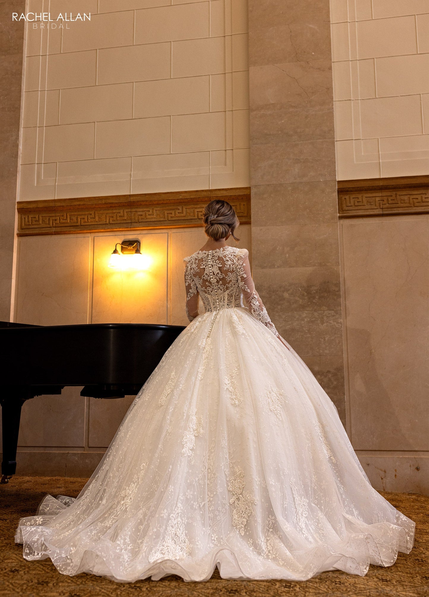 Wedding Dresses Long Glitter Beaded Lace Wedding Dress Ivory Nude