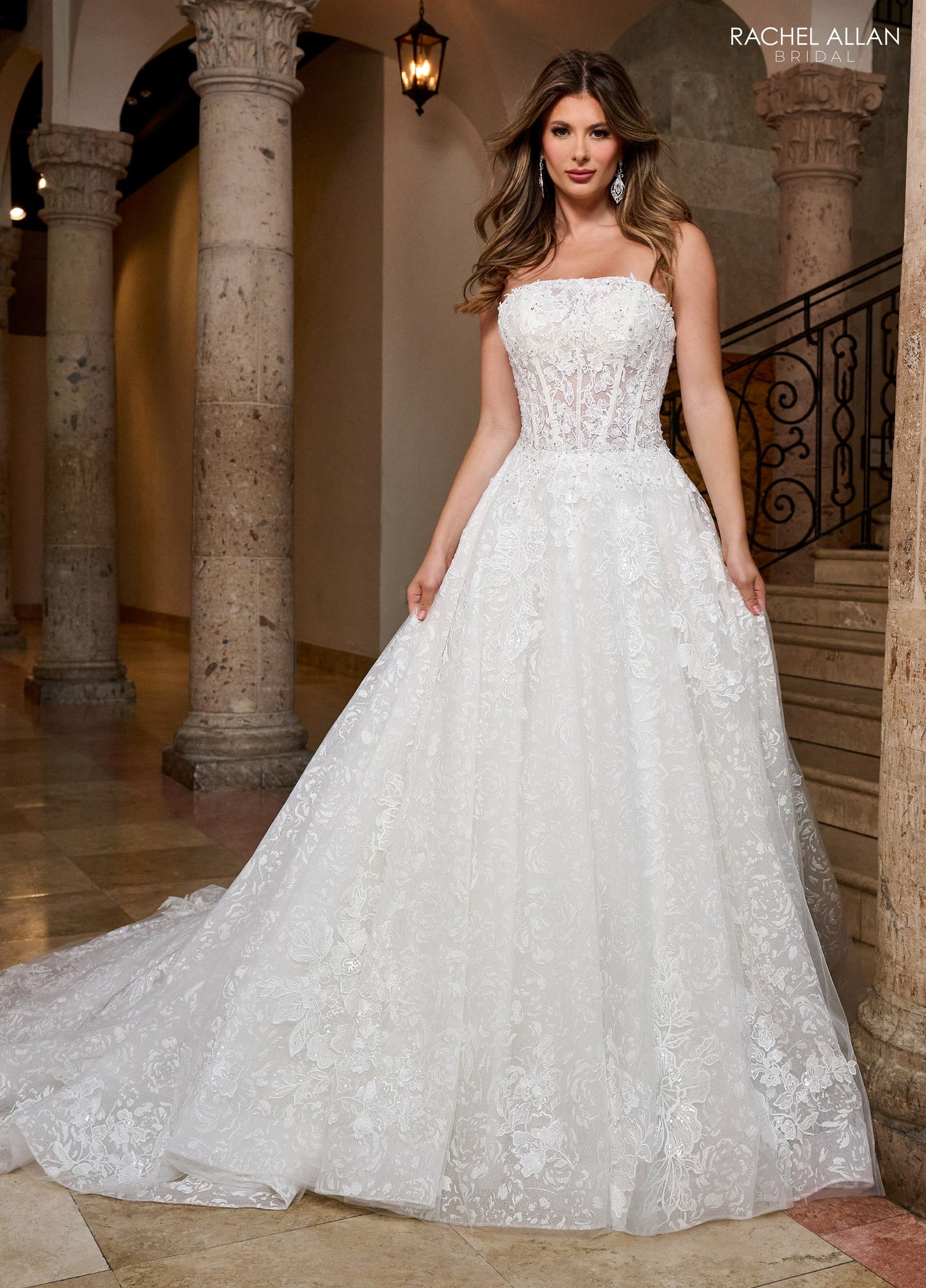 Wedding Dresses A Line Bridal Glitter Long Wedding Dress Ivory