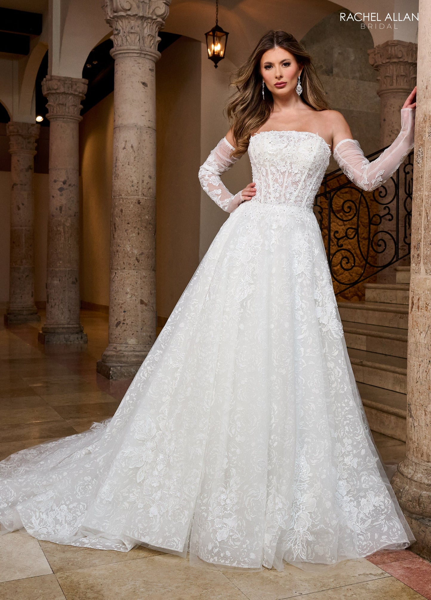Wedding Dresses A Line Bridal Glitter Long Wedding Dress Ivory