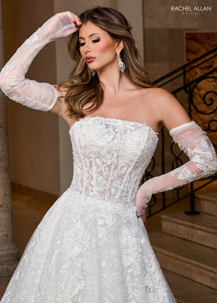 Wedding Dresses A Line Bridal Glitter Long Wedding Dress Ivory