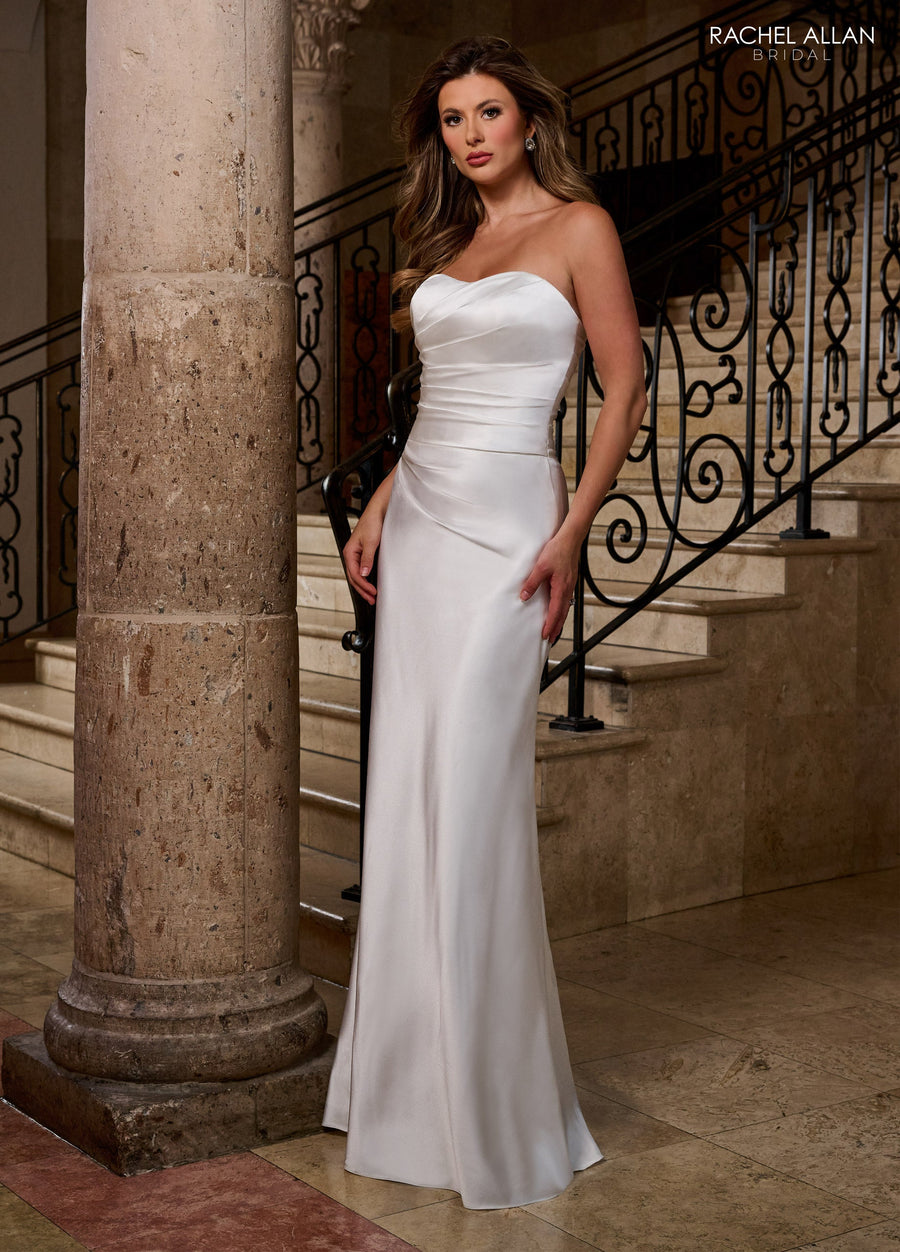 Wedding Dresses Long Glitter Detachable Train Wedding Dress Ivory