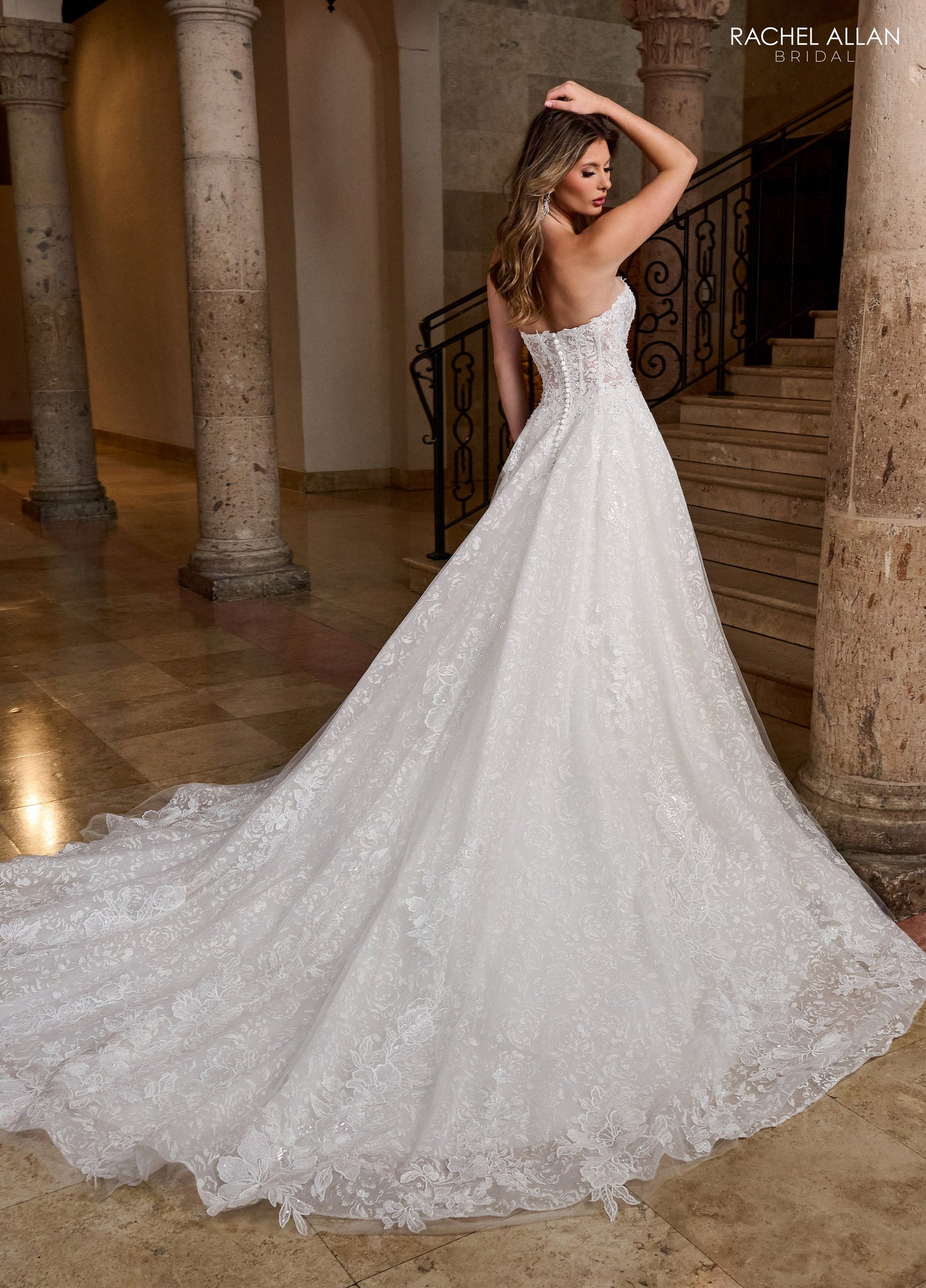 Wedding Dresses A Line Bridal Glitter Long Wedding Dress Ivory