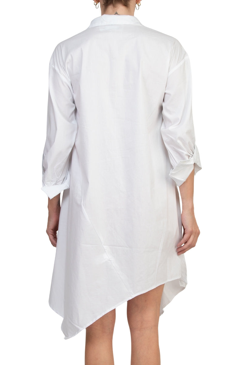 Cocktail Dresses Short Cocktail Shirt Dress Bright White