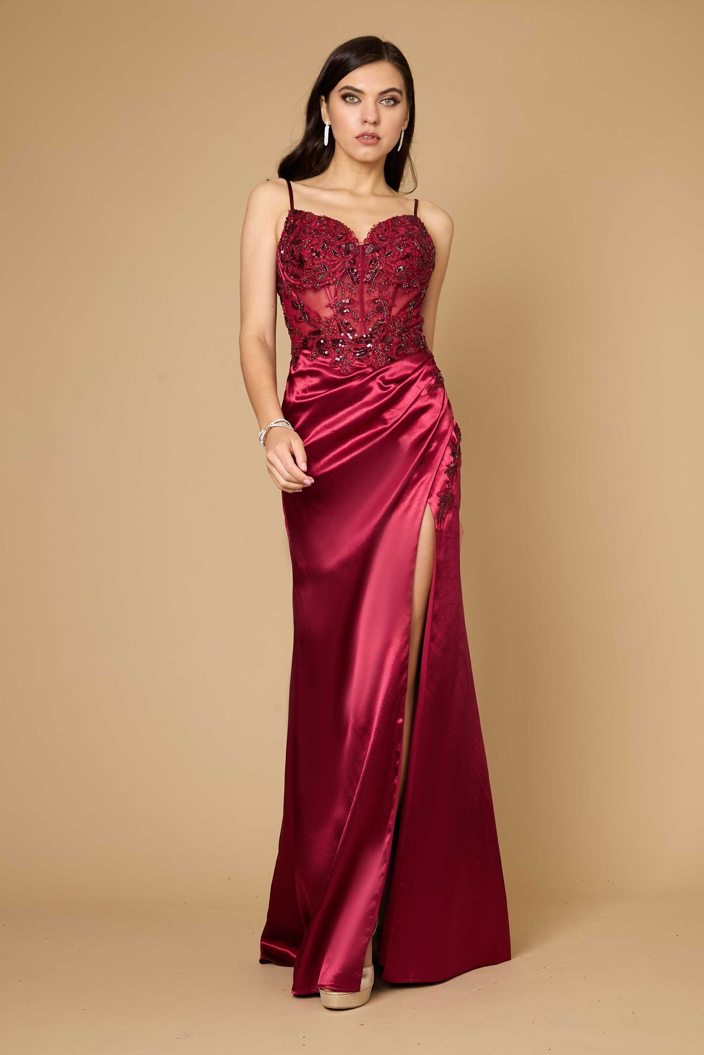 Prom Dresses Long Burgundy Formal Prom Evening Dress Burgundy
