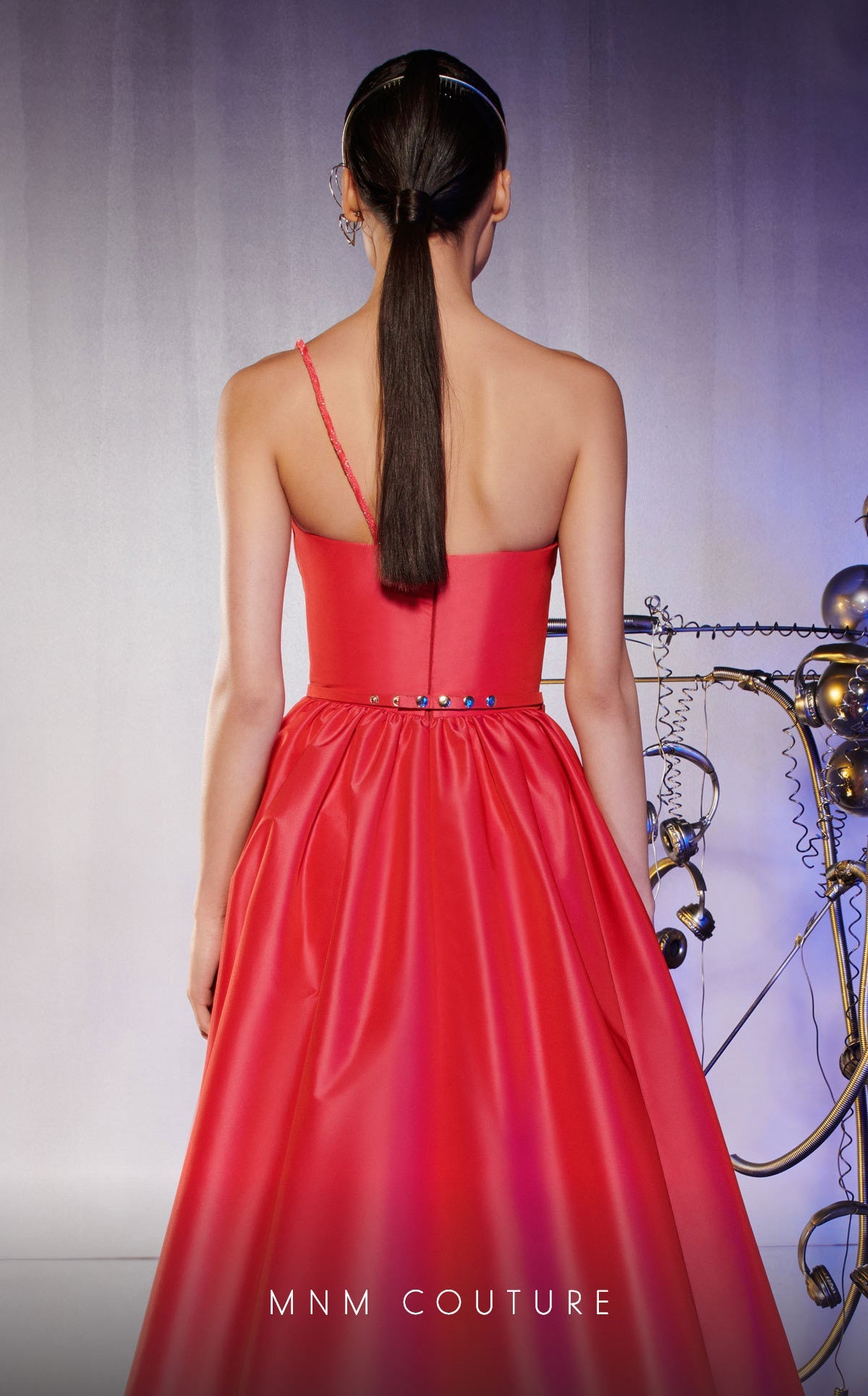 Formal Dresses Long Slit A Line Pleated Formal Evening Dress Fuchsia