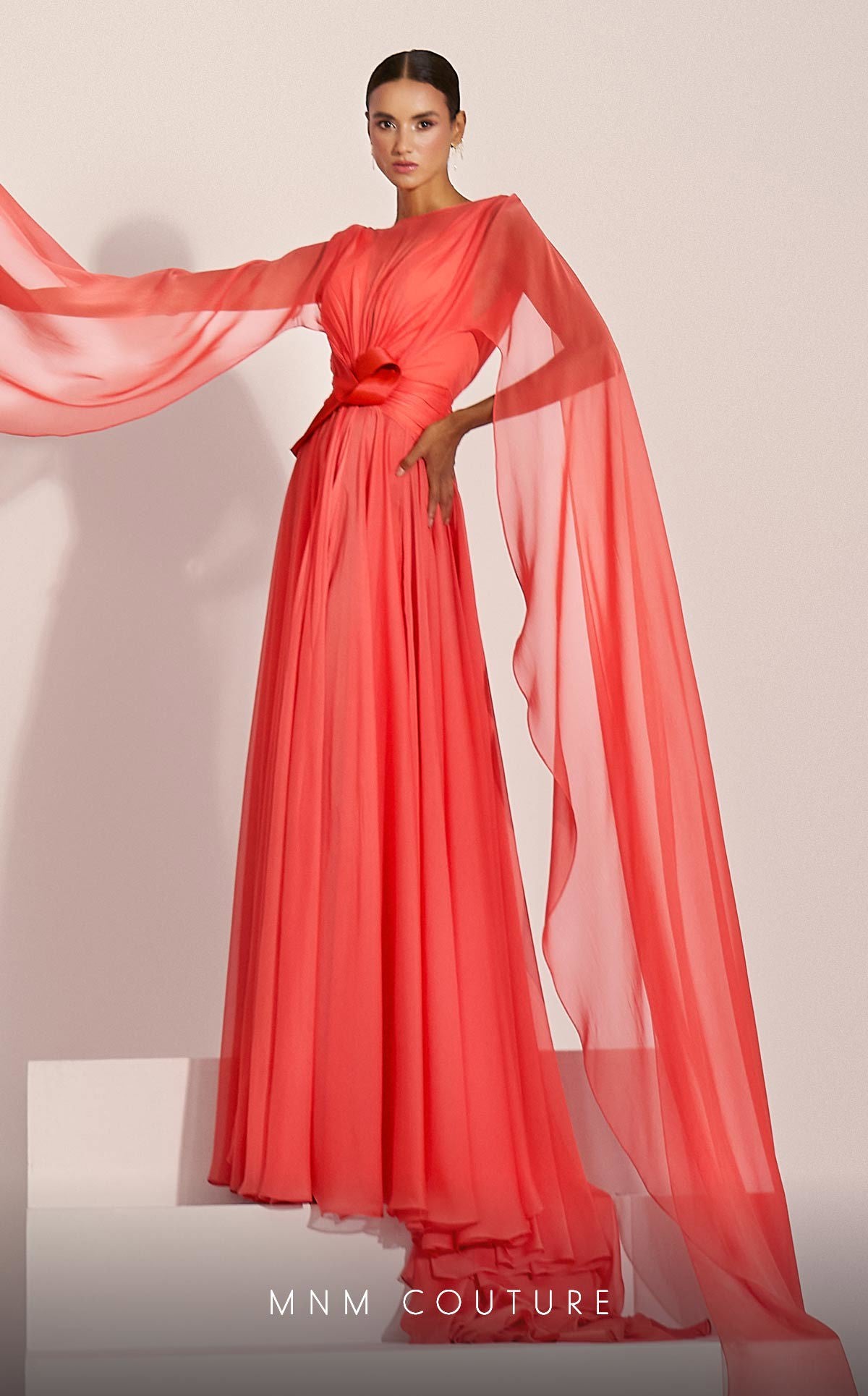 Formal Dresses A Line Long Formal Evening Dress Coral
