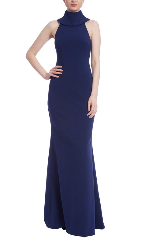 Formal Dresses Fitted Long Formal Evening Dress Navy