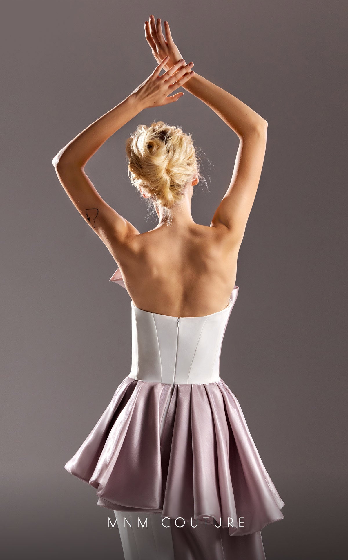 Formal Dresses Fitted Ruffle Long Mermaid Formal Evening Dress White Purple