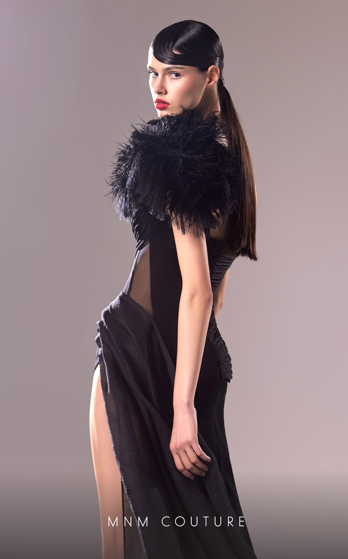 Formal Dresses Fitted Long Formal Detachable Skirt Prom Dress Black