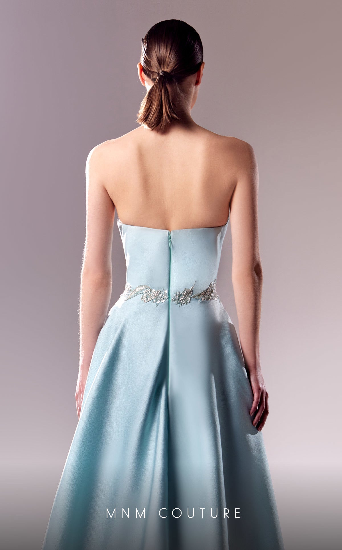 Formal Dresses Fitted Long Beaded Overskirt Slit Formal Dress Blue