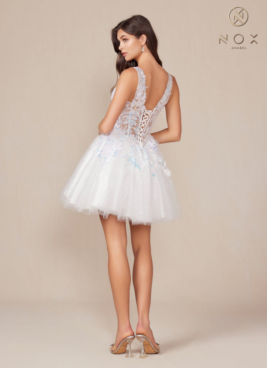 Cocktail Dresses A Line Short Cocktail Dress White