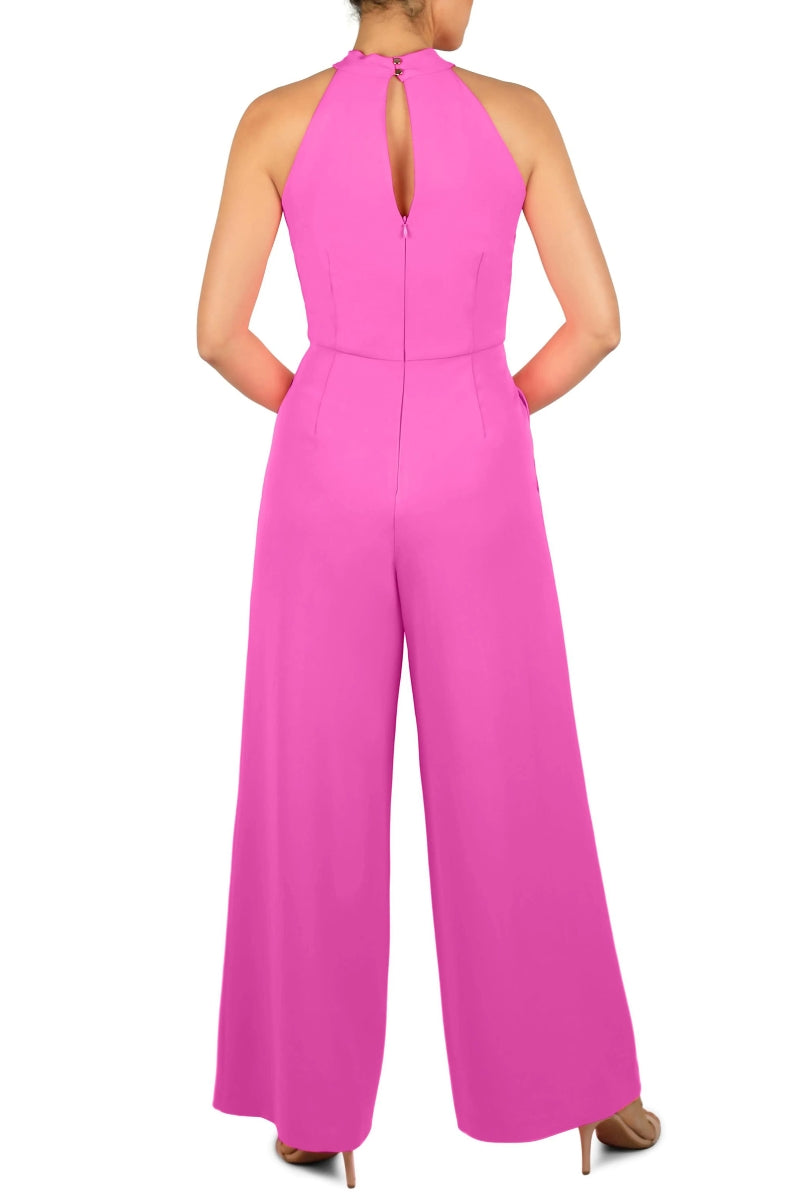 Jumpsuit Long Formal Prom Jumpsuit Neon Pink