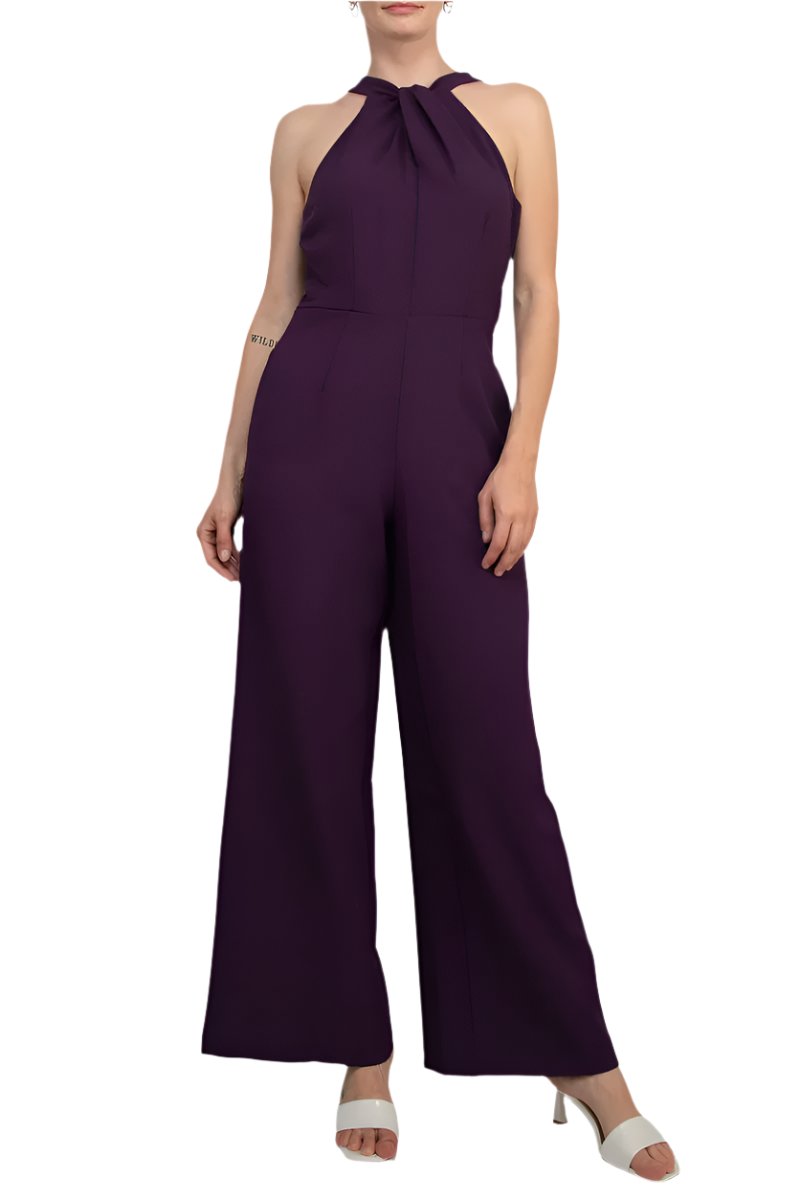 Jumpsuit Long Formal Prom Jumpsuit Plum