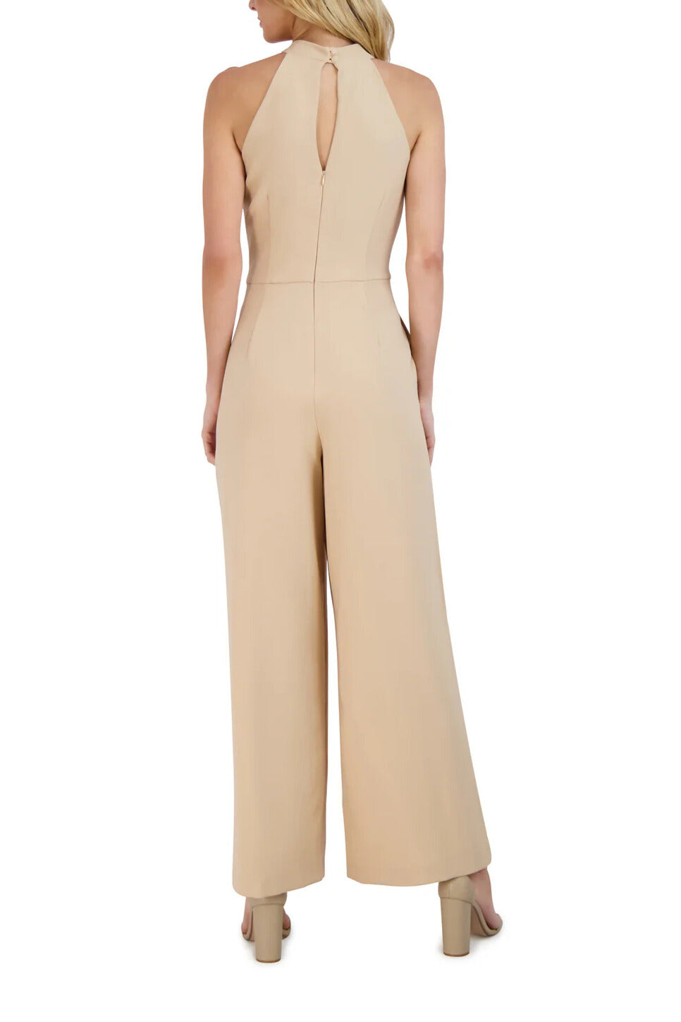 Jumpsuit Long Formal Prom Jumpsuit Latte