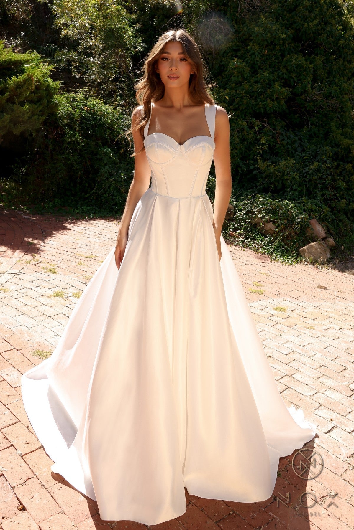 Wedding Dresses Long Fitted Wedding Dress White