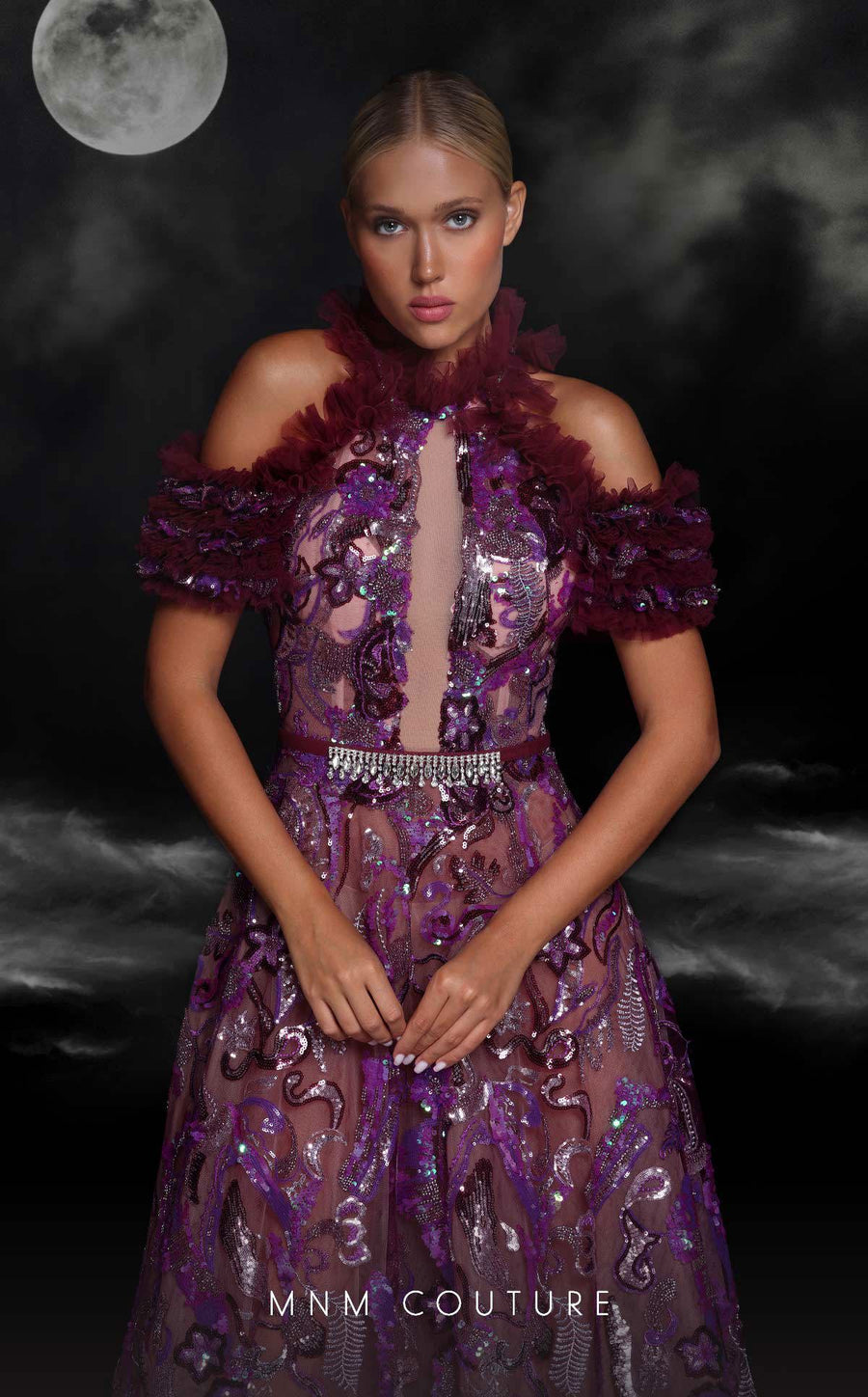 Formal Dresses Long Evening Sequin Beaded A Line Formal Dress Purple