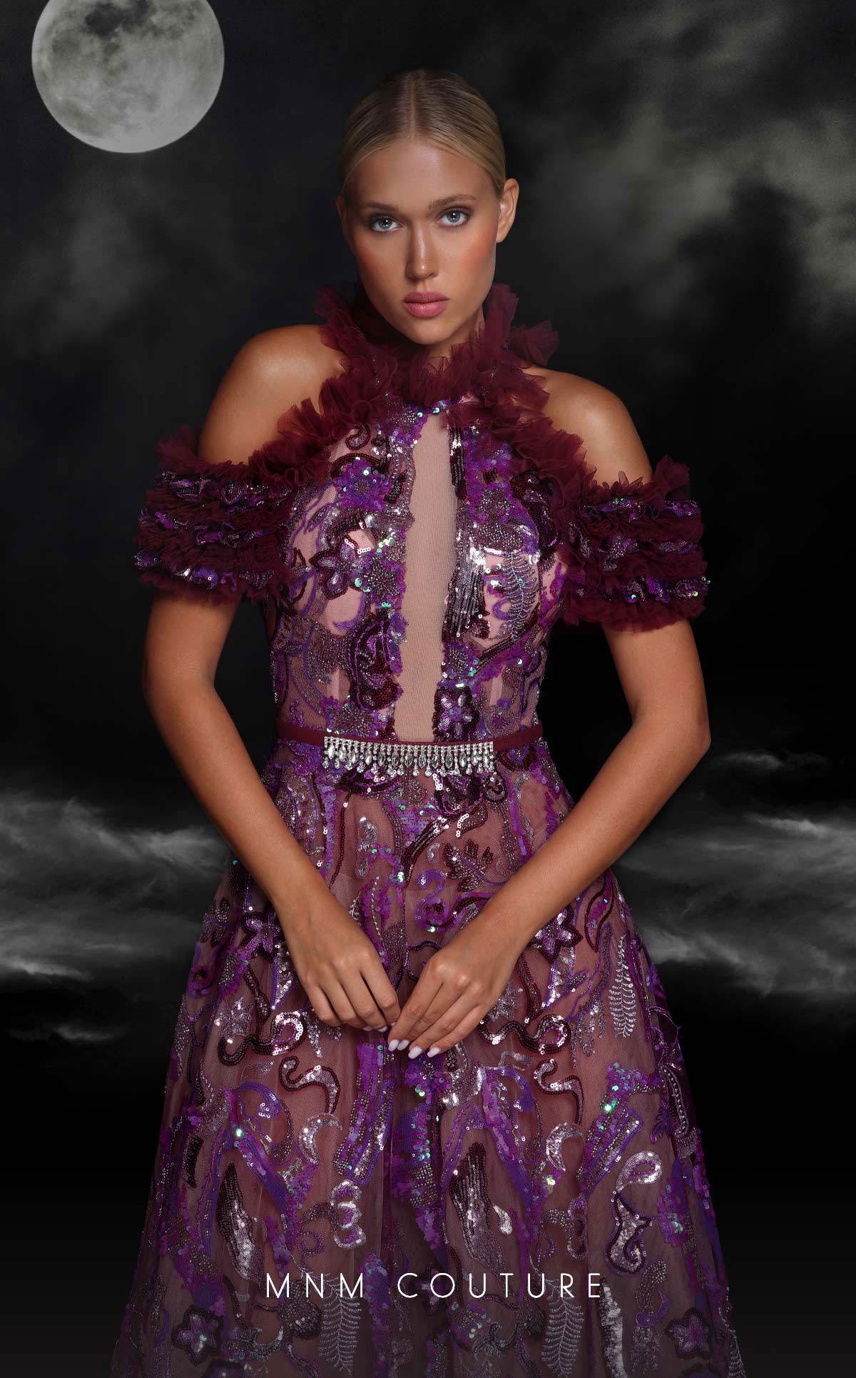 Formal Dresses Long Evening Sequin Beaded A Line Formal Dress Purple