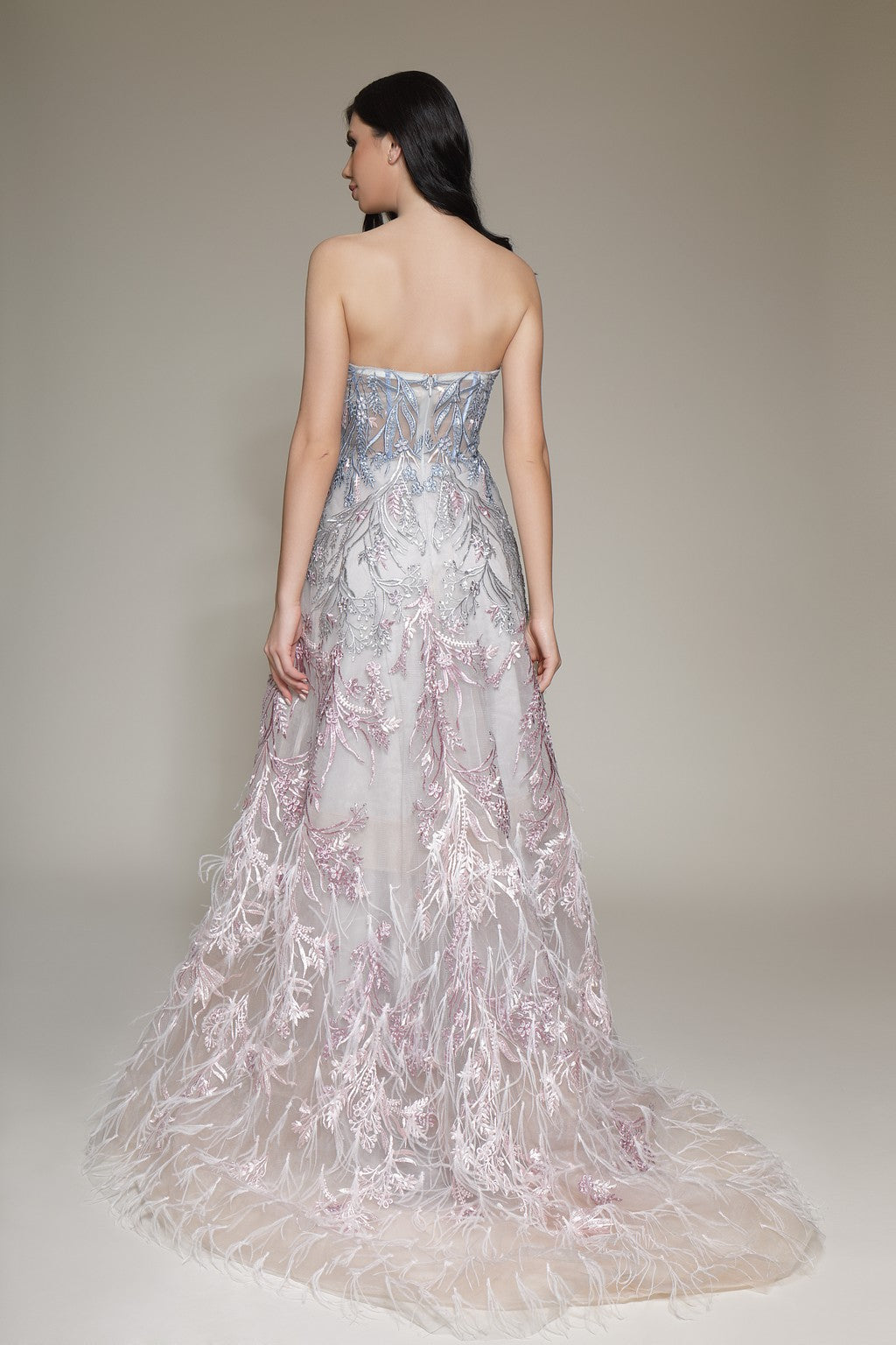 Formal Dresses Long Prom A Line Pattern Formal Dress Blue