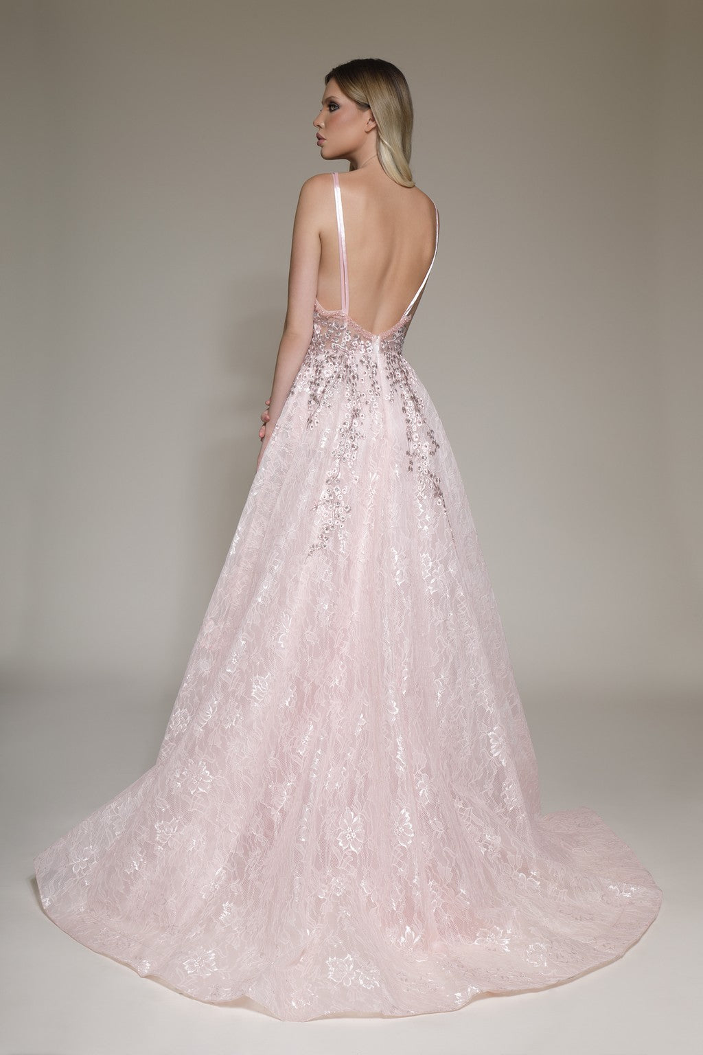 Formal Dresses A Line Long Formal Evening Dress Blush