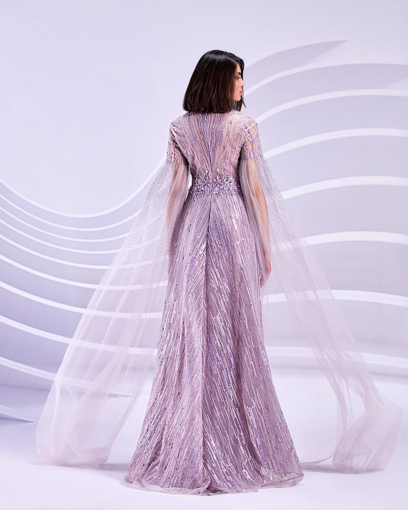 Formal Dresses Long Evening Formal Dress Lilac Marble