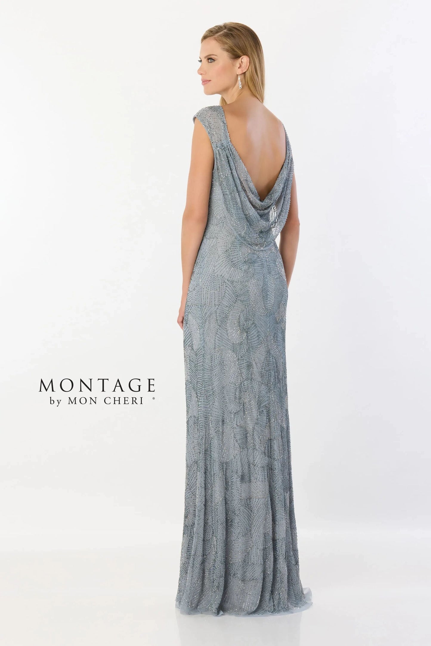 Formal Dresses Beaded Long Formal Evening Dress Wedgewood