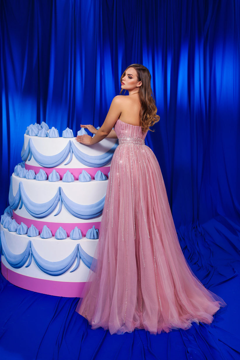 Prom Dresses Prom Formal Long A Line Evening Dress Pink/Light Pink