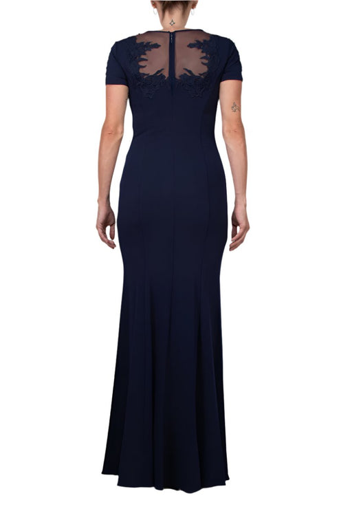 Formal Dresses Fitted Long Formal Evening Dress Navy