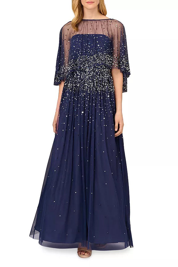 Formal Dresses Long Beaded Ball Gown Formal Dress NAVY