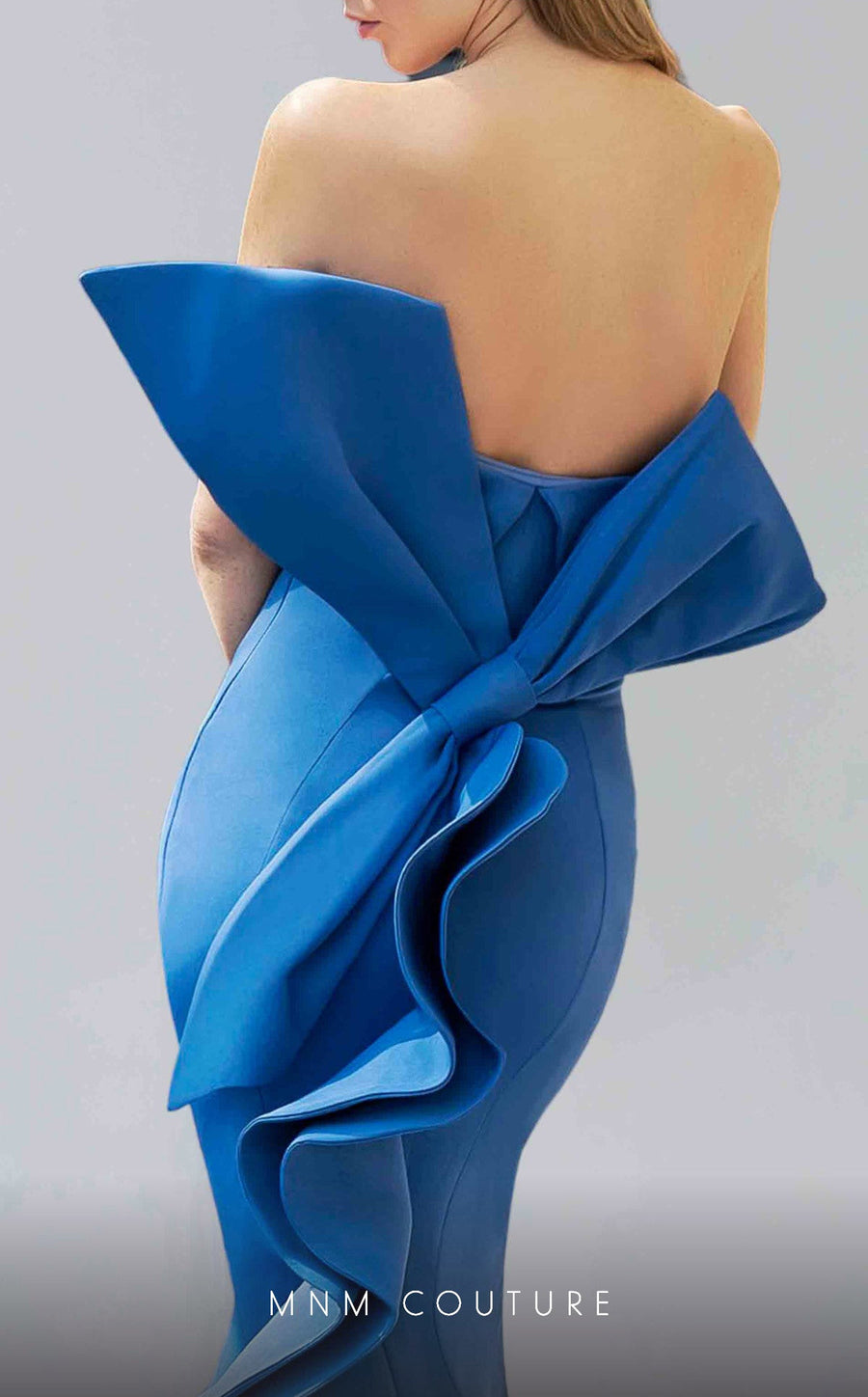 Formal Dresses Long Evening Gown Mermaid Ruffle Formal Dress Blue